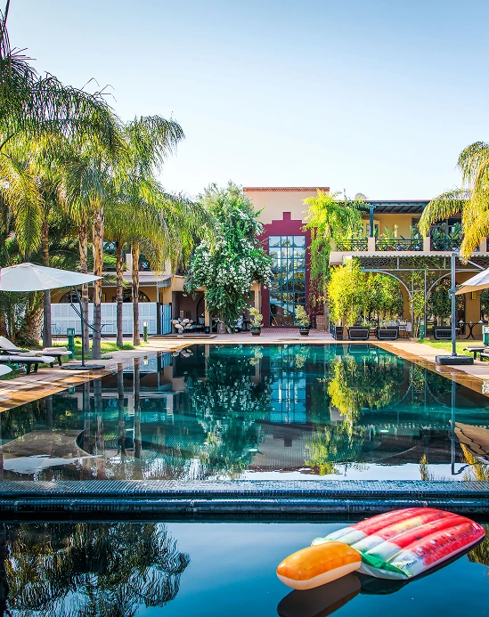 Luxury hotel with a pool